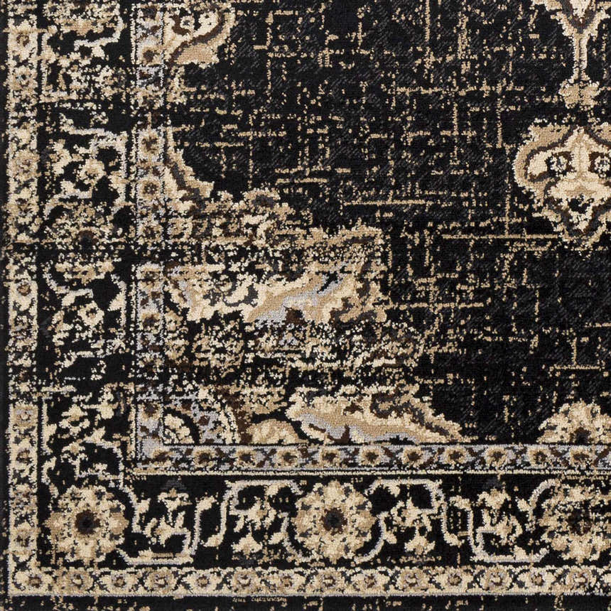 Sample Lostwithiel Black Medallion Rug