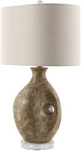 Lieusaint Dark Red Table Lamp