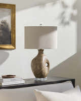 Lieusaint Dark Red Table Lamp