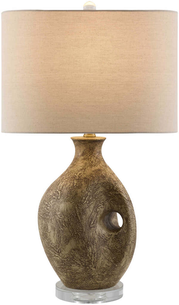 Lieusaint Dark Red Table Lamp
