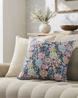 Amithi Light Blue Throw Pillow