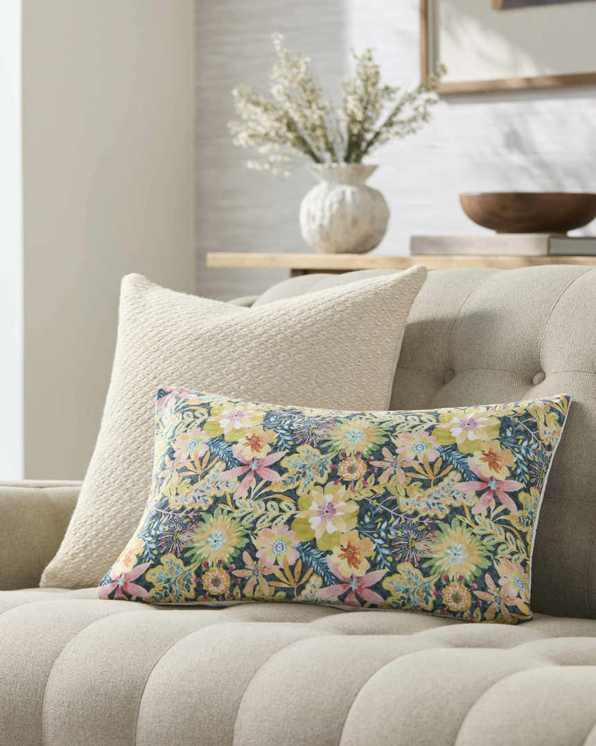 Amithi Light Yellow Throw Pillow