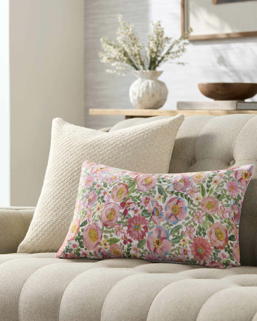 Amithi Light Green Throw Pillow