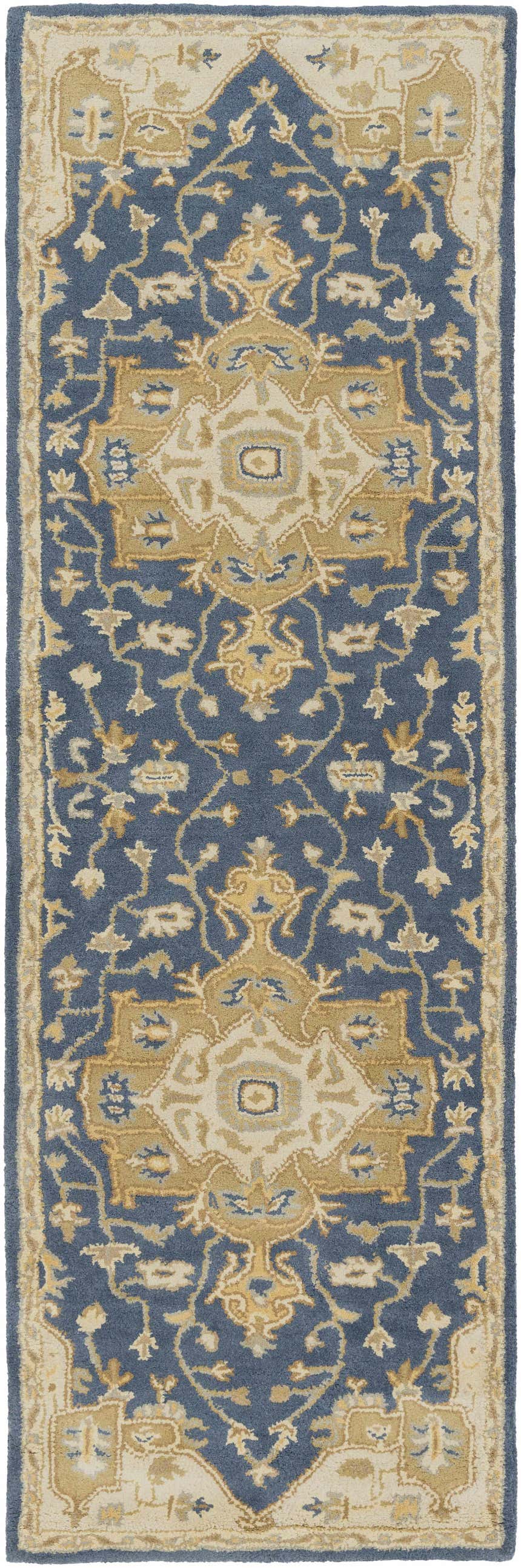 Made to Order Custom Size Broomfield Hand Tufted Blue 1145 Area Rug