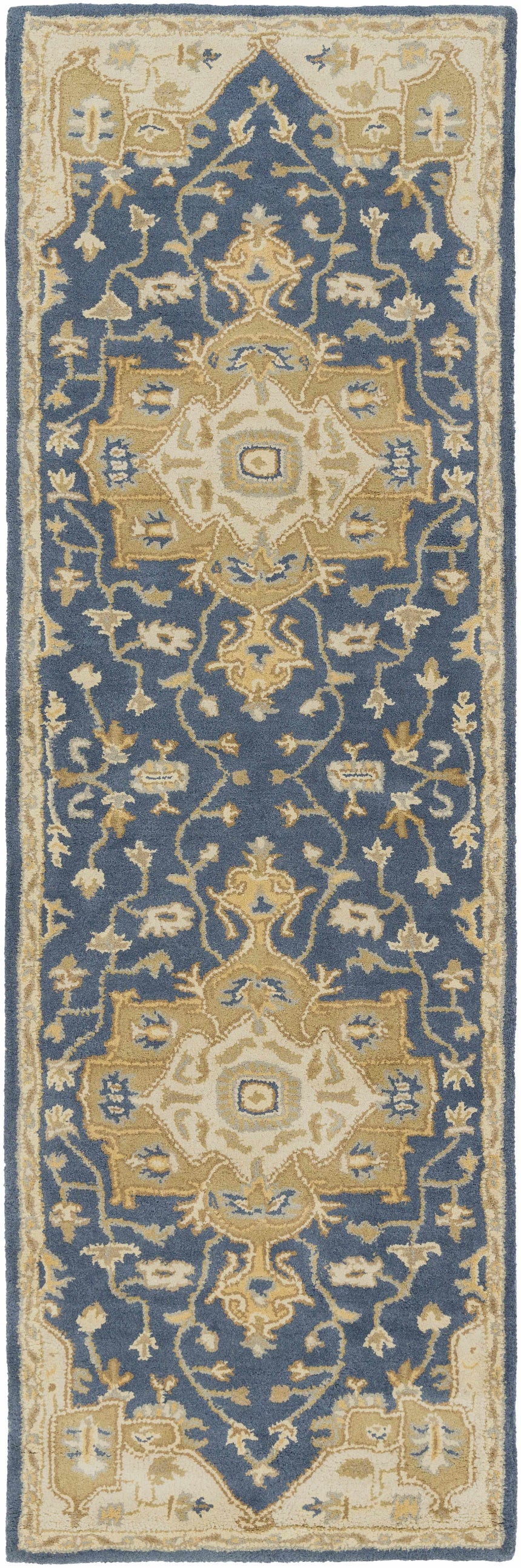 Made to Order Custom Size Broomfield Hand Tufted Blue 1145 Area Rug