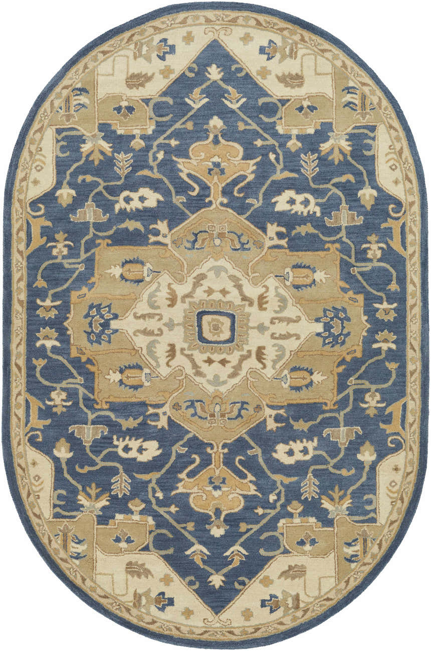 Made to Order Custom Size Broomfield Hand Tufted Blue 1145 Area Rug
