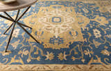 Made to Order Custom Size Broomfield Hand Tufted Blue 1145 Area Rug