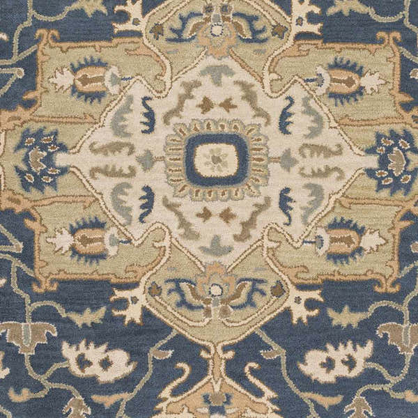 Sample Broomfield 1145 Hand Tufted Blue Wool Rug