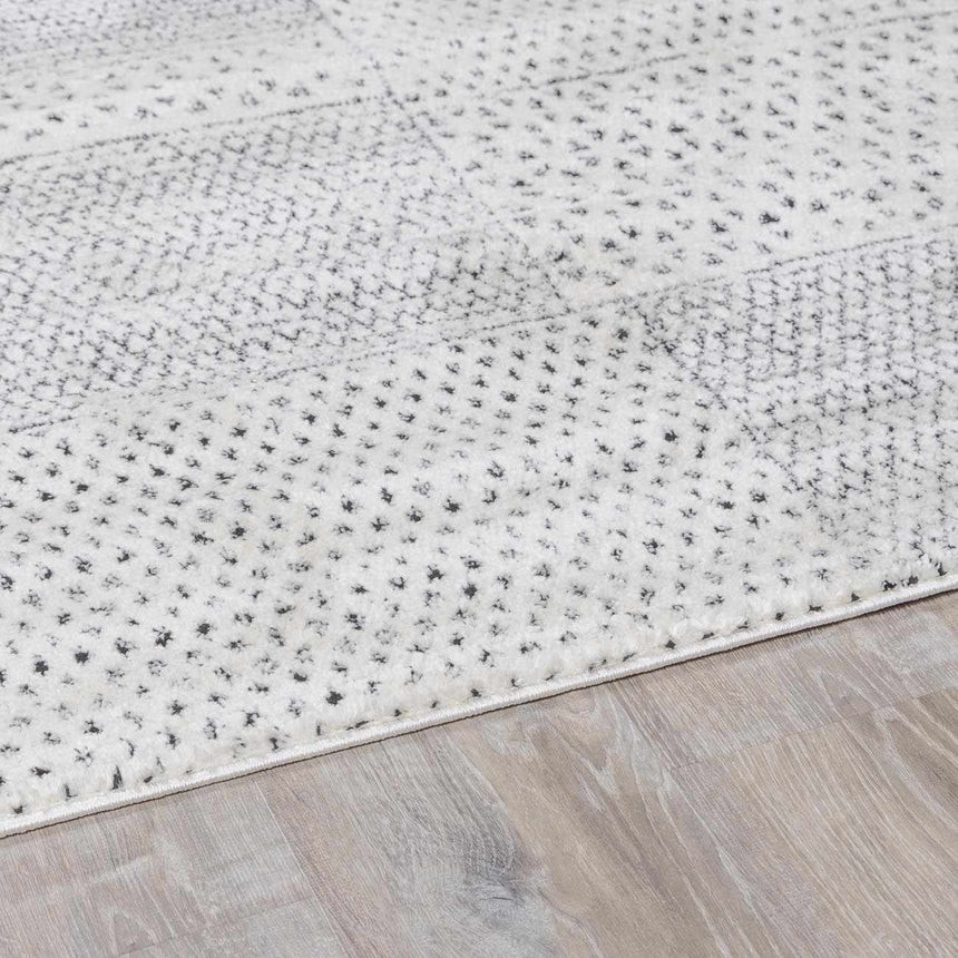 Modern Scandi High Pile Ivory Architect III Area Rug