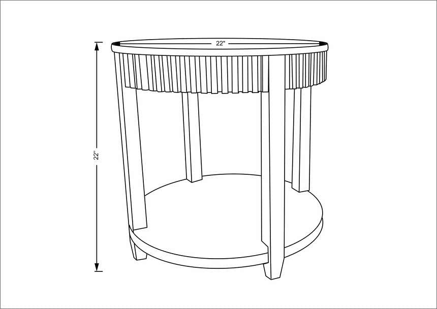 Rosemary End Table Becki Owens x LIVABLISS BORS-001