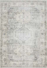 Sample Laran Sage Distressed Washable Area Rug - Clearance