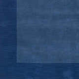 Sample Macedon Blue Bordered Wool Rug