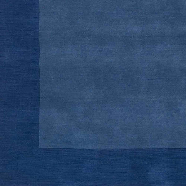 Sample Macedon Blue Bordered Wool Rug