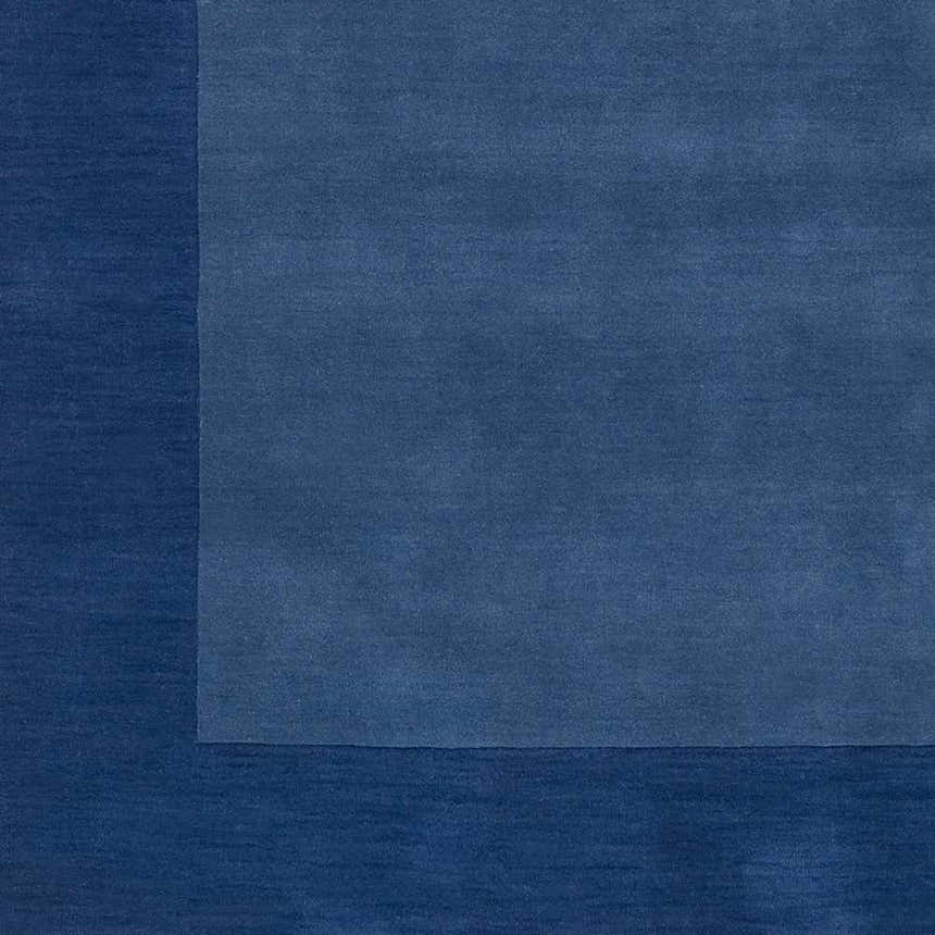 Sample Macedon Blue Bordered Wool Rug