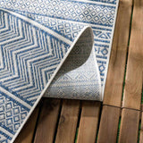 Madras Light Blue Green All Over Performance Area Rug