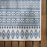 Madras Light Blue Green All Over Performance Area Rug