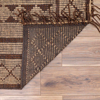 Maia Jute & Leather Area Rug