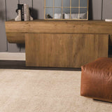 Barrington Leather Ottoman Pouf