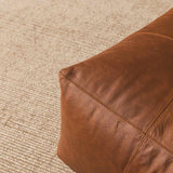 Barrington Leather Ottoman Pouf