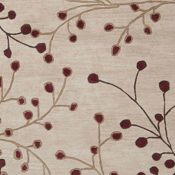 Sample Beige Burgandy Elsu Area Rug