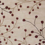 Made to Order Custom Size Beige Burgandy Elsu Area Rug