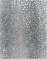 Close-up of Livabliss Athena Handmade Surya ATH-5163 Area Rug. Gray wool rug with cream abstract pattern. Design-Rectangle-811