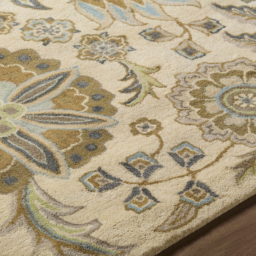 Mack Floral Wool Area Carpet