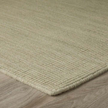 Close-up of the hand-loomed Dalyn Monaco Sisal MC100 Aloe Area Rug showing texture and aloe green color.