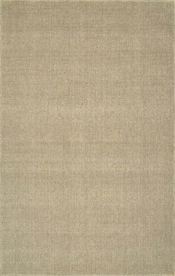 Close-up of Dalyn Monaco Sisal MC300 Oatmeal Area Rug. Hand-loomed wool rug with a subtle grid pattern.