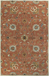 Made to Order Custom Size Logville Hand Tufted Rust 1119 Area Rug