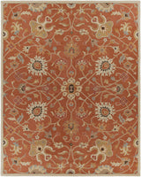Made to Order Custom Size Logville Hand Tufted Rust 1119 Area Rug