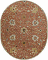 Made to Order Custom Size Logville Hand Tufted Rust 1119 Area Rug
