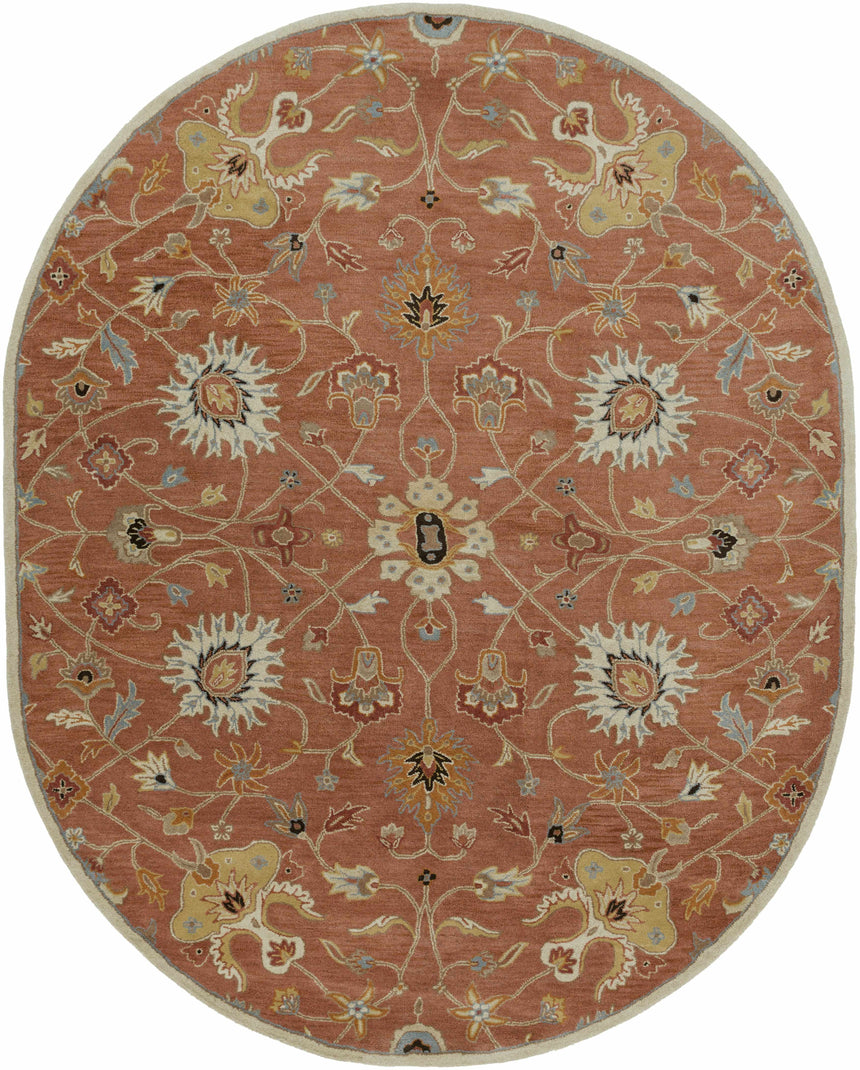 Made to Order Custom Size Logville Hand Tufted Rust 1119 Area Rug