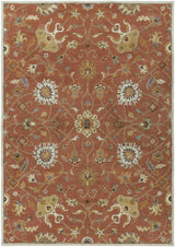 Made to Order Custom Size Logville Hand Tufted Rust 1119 Area Rug