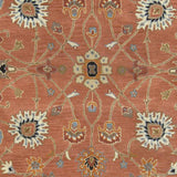 Made to Order Custom Size Logville Hand Tufted Rust 1119 Area Rug