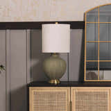 McMurray Green Textured Table Lamp