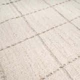 Made to Order Custom Size Nissa Cream Checkered Area Rug