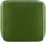 Dudo Green Wool Pouf Ottoman