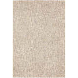 Close-up of the Dalyn Mateo ME1 Putty Area Rug. Beige, cream, and taupe colors with a subtle textured pattern. Hand-tufted wool and viscose.