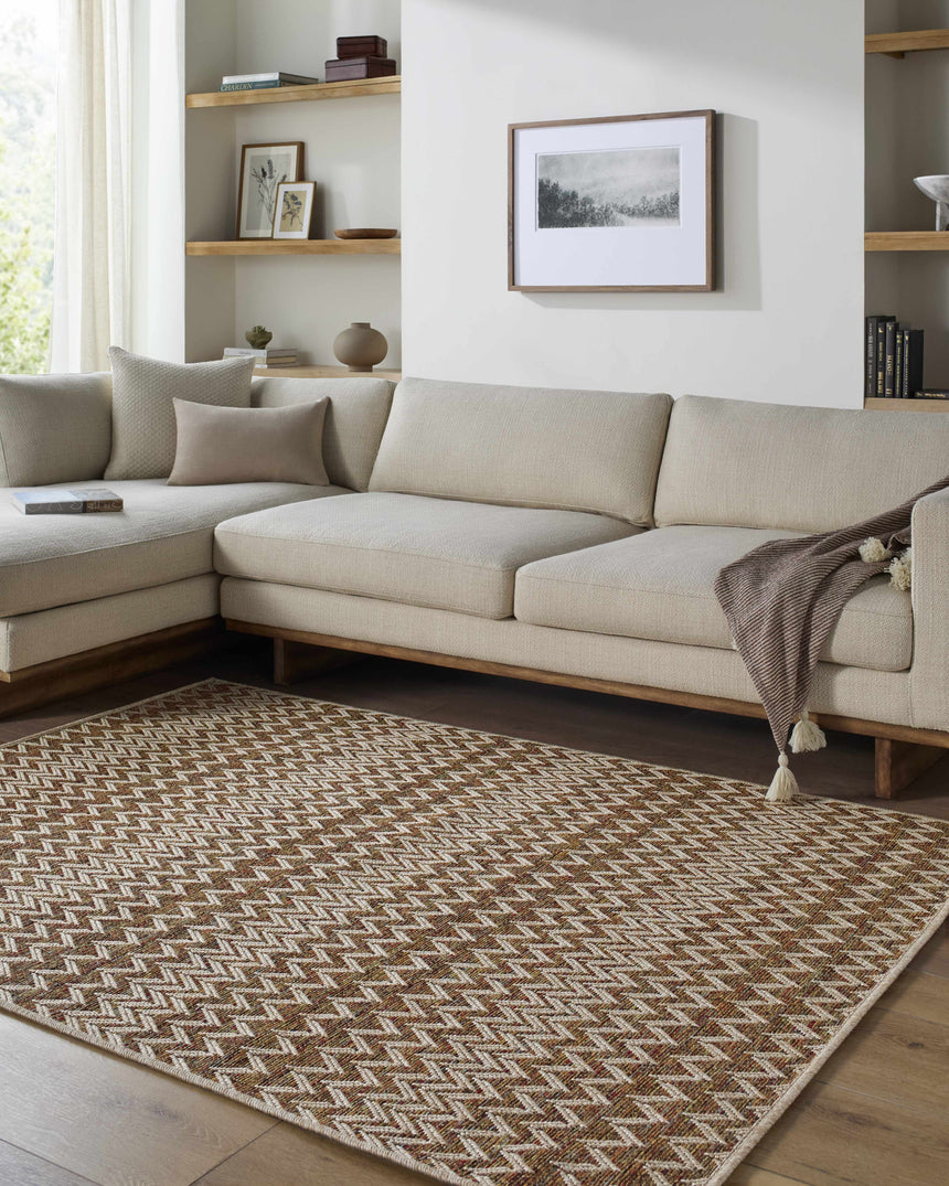 Alazne Burnt Orange Area Rug