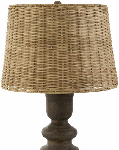 Mouzillon Dark Brown Rattan Table Lamp