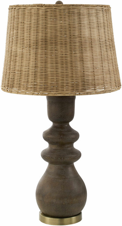 Mouzillon Dark Brown Rattan Table Lamp