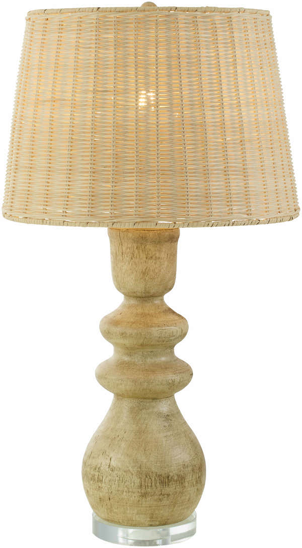 Mouzillon Brown Rattan Table Lamp