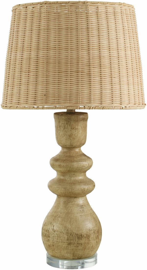 Mouzillon Brown Rattan Table Lamp