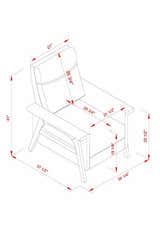 Eckersdorf Modern Minimalist Wooden Accent Chair