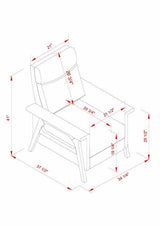 Eckersdorf Modern Minimalist Wooden Accent Chair