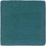 Made to Order Custom Size Brockton Solid Wool Teal Area Rug