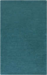 Made to Order Custom Size Brockton Solid Wool Teal Area Rug