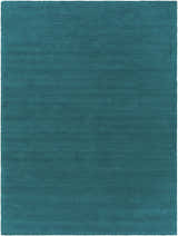 Made to Order Custom Size Brockton Solid Wool Teal Area Rug