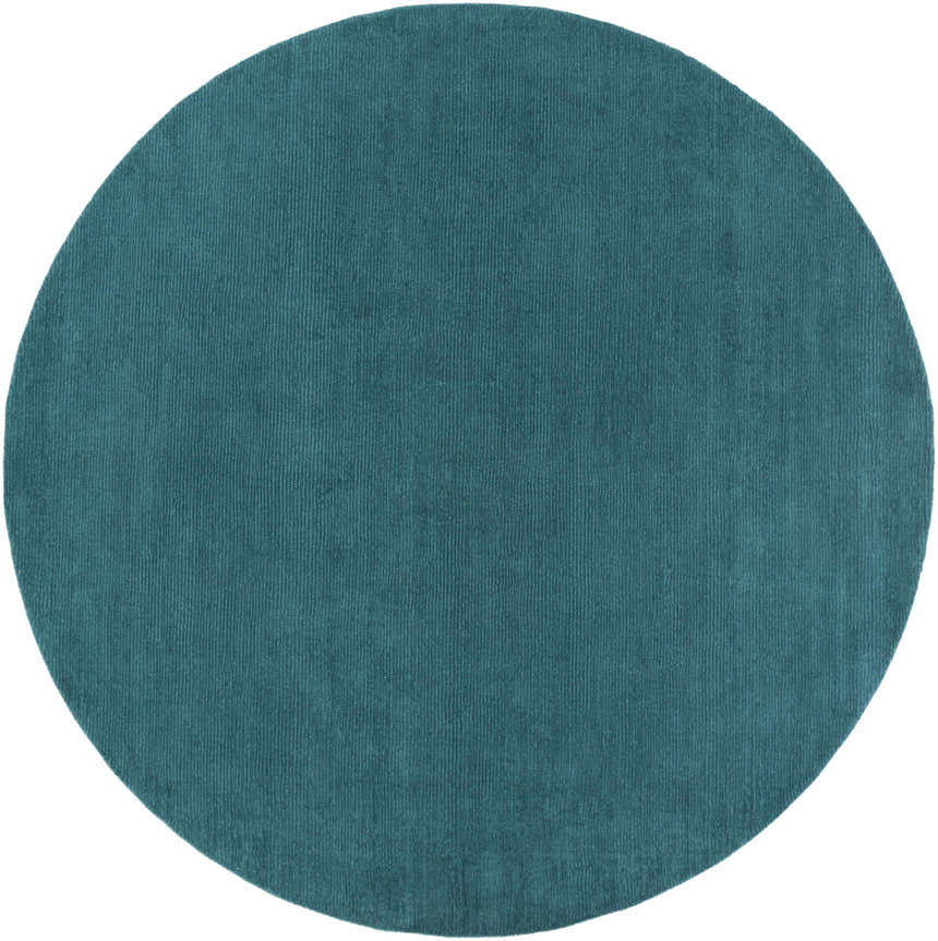 Made to Order Custom Size Brockton Solid Wool Teal Area Rug